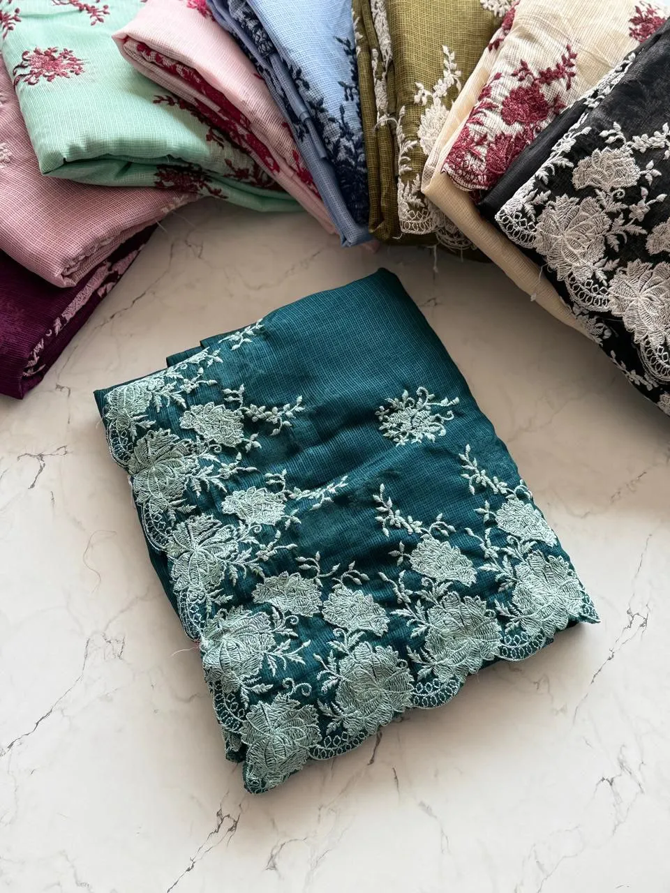 Beautiful Tamanna Kota Doriya To Tone Thread Work Festival Saree 2026