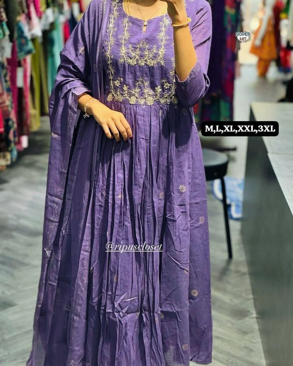 Latest Laxmy Cotton Anarkali Readymade Dress & Gown Wholesale Surat 2026