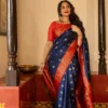 Rani 6096 Lichi Silk Jacquard Festival Saree Wholesale Surat
