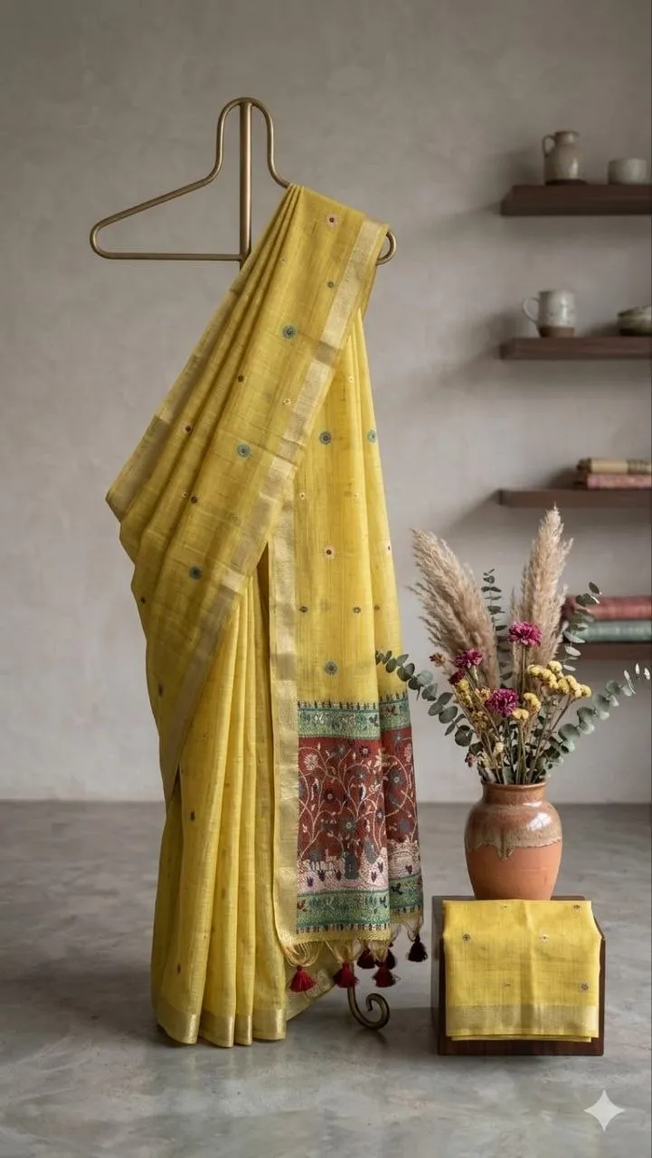 RGS Elegant Jamdani Weaving Work Saree Wholesale Surat