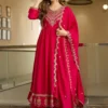 FFD Vichitra Embroidery Anarkali Gown Dupatta Set Wholesale Online Surat