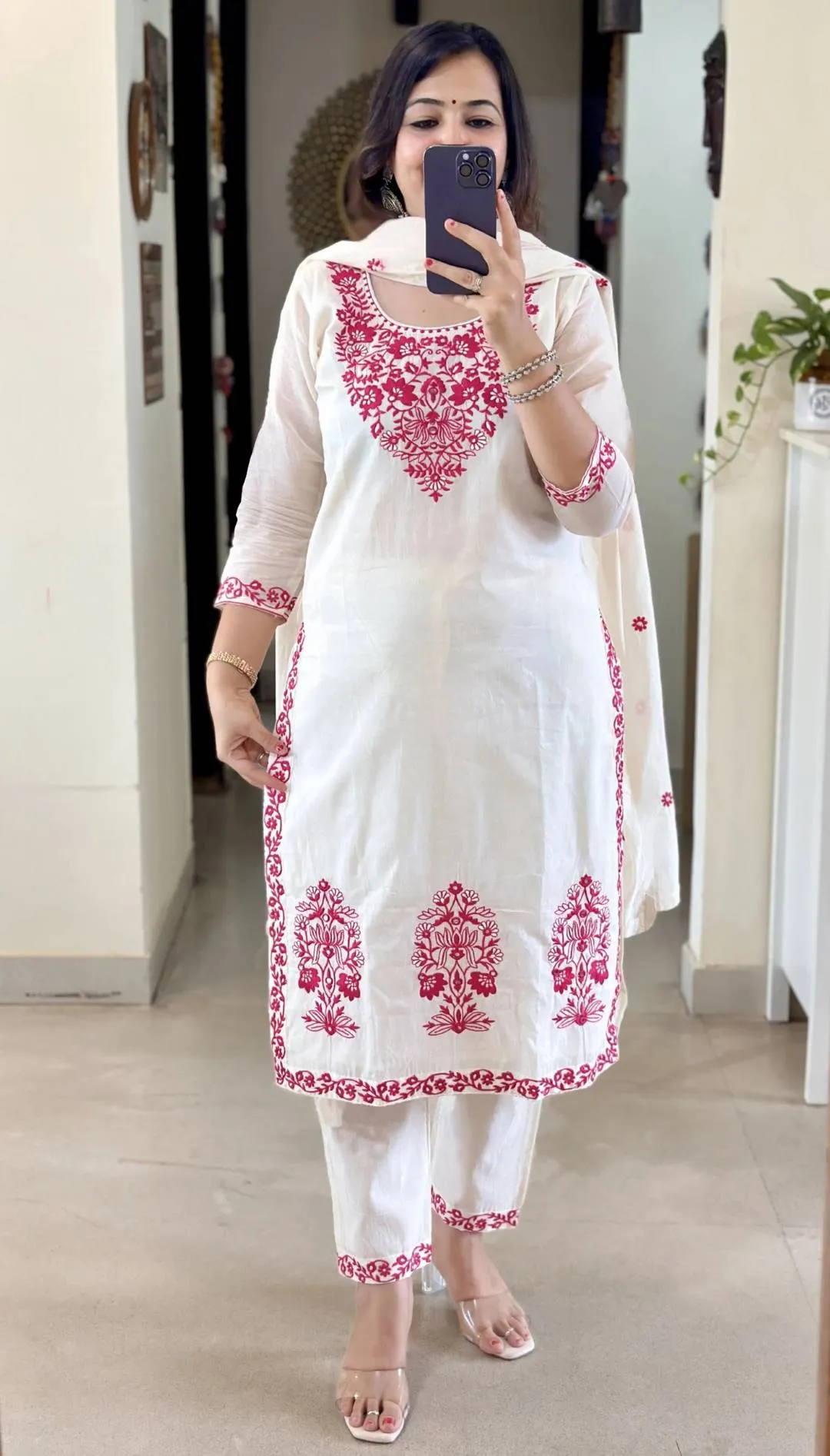 FFD Tesla Embroidery Office Wear Readymade Dress Wholesale Surat