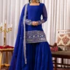 FFD Georgette Embroidery Festival Sharara Suit Wholesale Surat