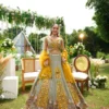 HCR 1121 Slub Silk Mirror Work Lehenga Choli Wholesale Surat