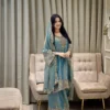 C585 1444 Silk Thread Embroidery Kurti Plazzo Set Wholesale Surat