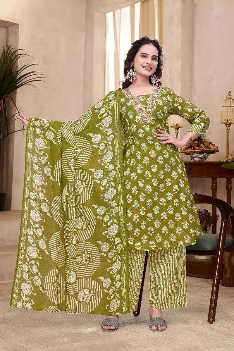 AEA Cotton Mundi Work Festival Readymade Dress Wholesale Surat