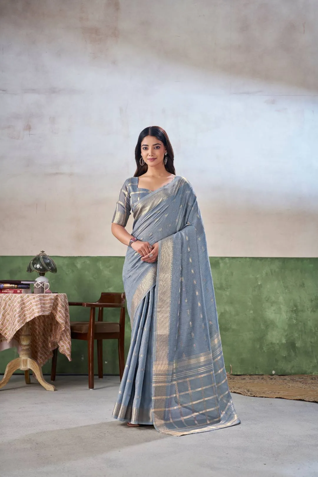 Laxmi 1064 Cotton Silk Office & Daily Wear Saree Wholesale Surat