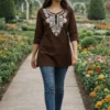 Yasu Jordar Cotton Festival & Office Wear Sort Kurti Wholesale Surat