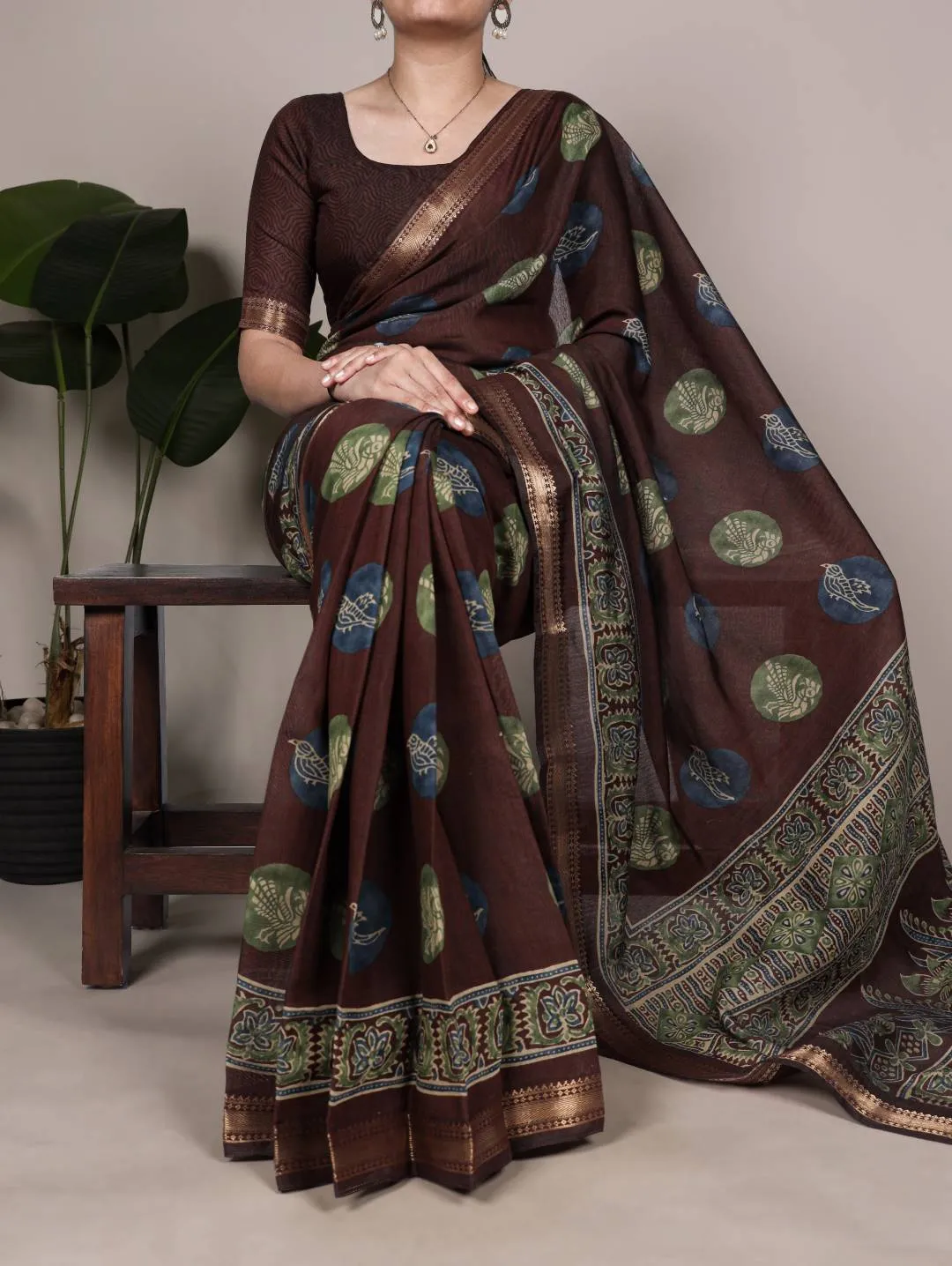 WMN 7211 Yutika Chanderi Printed Saree Wholesale Online Surat