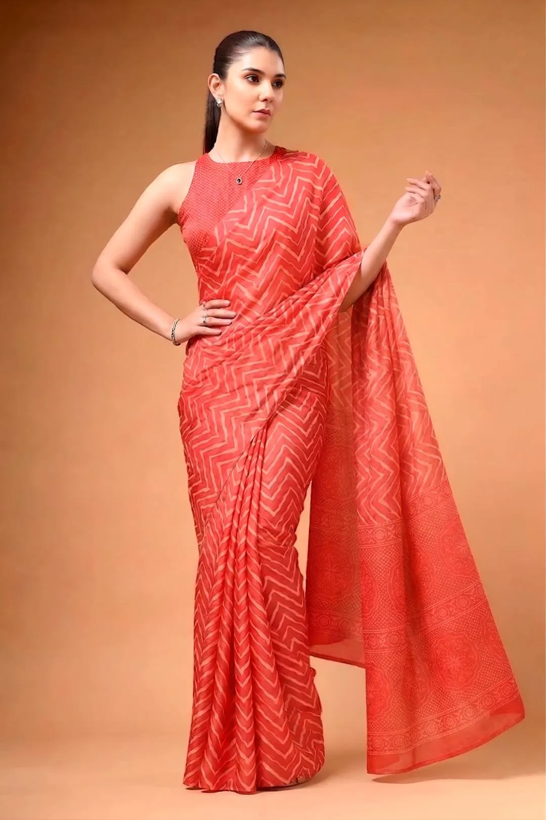 WMN 7002 Satin Silk Printed Party Wear Saree Wholesale Surat