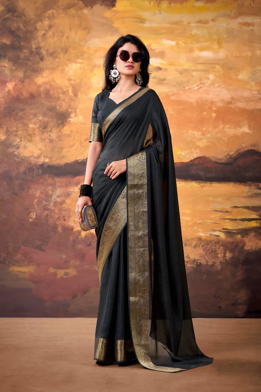 WMN 7908 Mass Mello Zari Weaving Work Saree Wholesale Surat