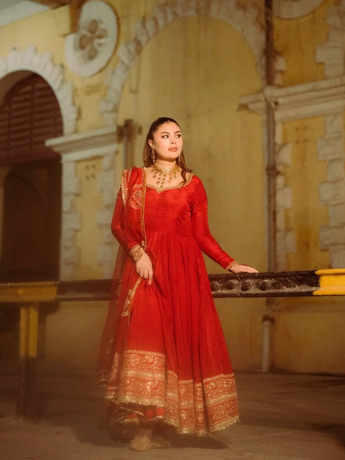 C585 1470 Chinon Silk Zari Work Gown Wholesale Surat