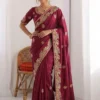 Kiara Mango Rangoli Silk Embroidery Work Saree Wholesale Surat