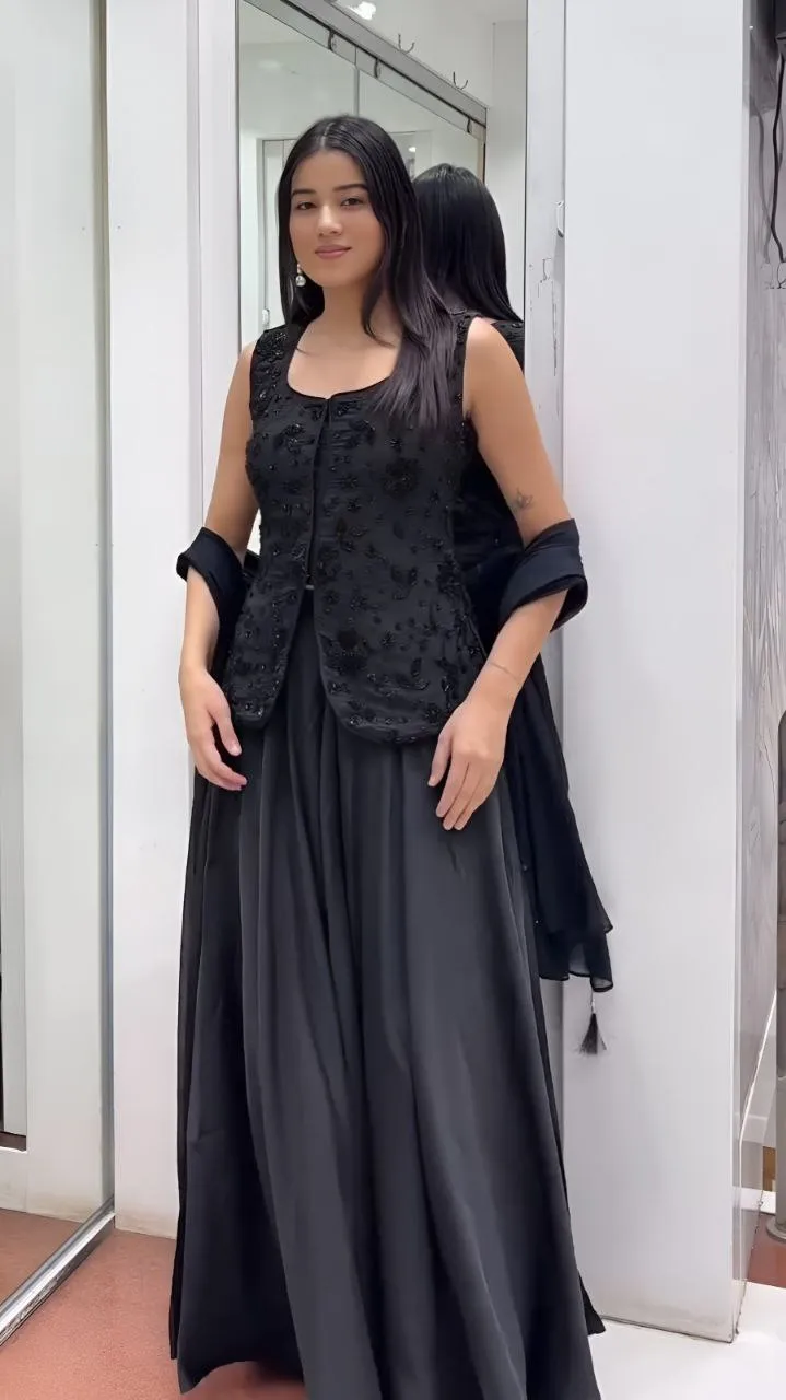 Zarin 194 Georgette Readymade Sharara Top Wholesale Surat