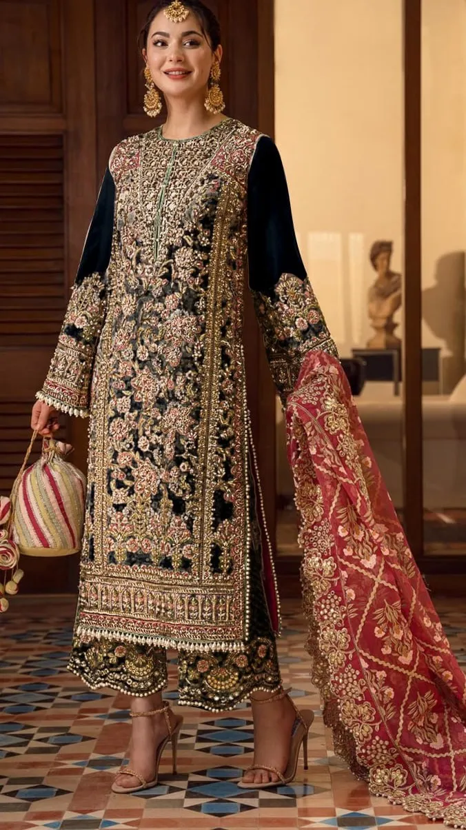 Mohini 193 Georgette Embroidery Wedding Pakistani Wholesale Surat