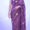 RGS Gold Crush Sequence Work Party Wear Saree Wholesale Surat