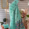 RGS Muga Cotton Flower Prined Festival Saree Wholesale Surat