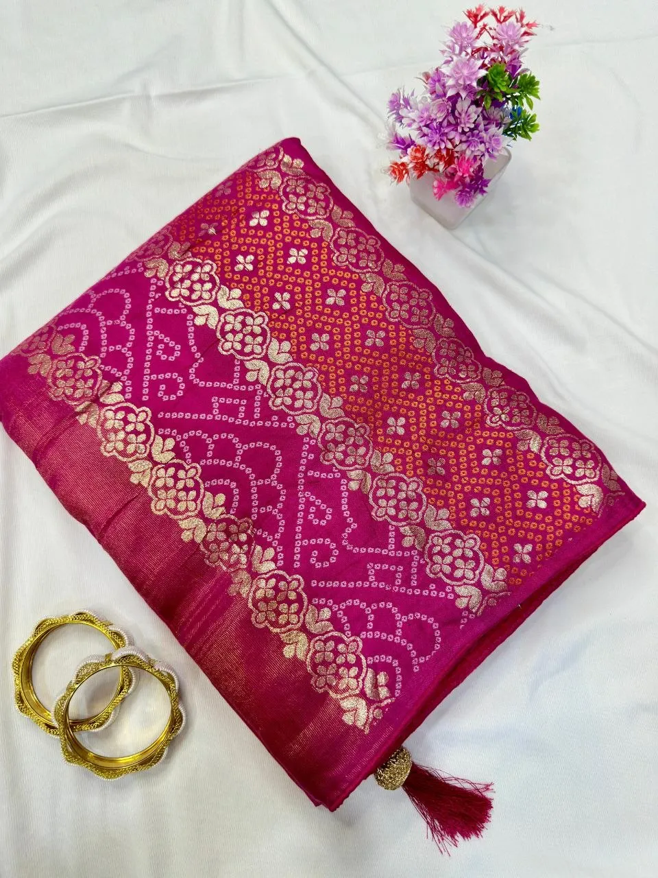 RGS Dola Silk Zari Weaving Work Saree Wholesale Surat
