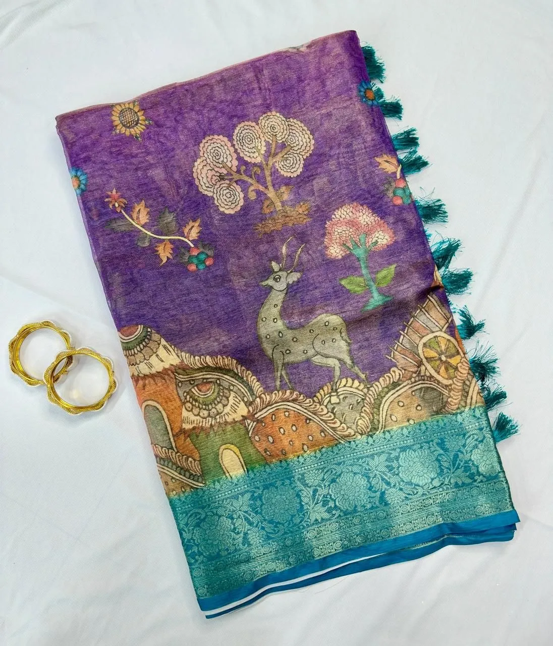 RGS Tussar Tissue Silk Printed Zari Work Saree Wholesale Surat