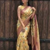 RGS Tissue Crush Silk Printed Festival Saree Wholesale Surat