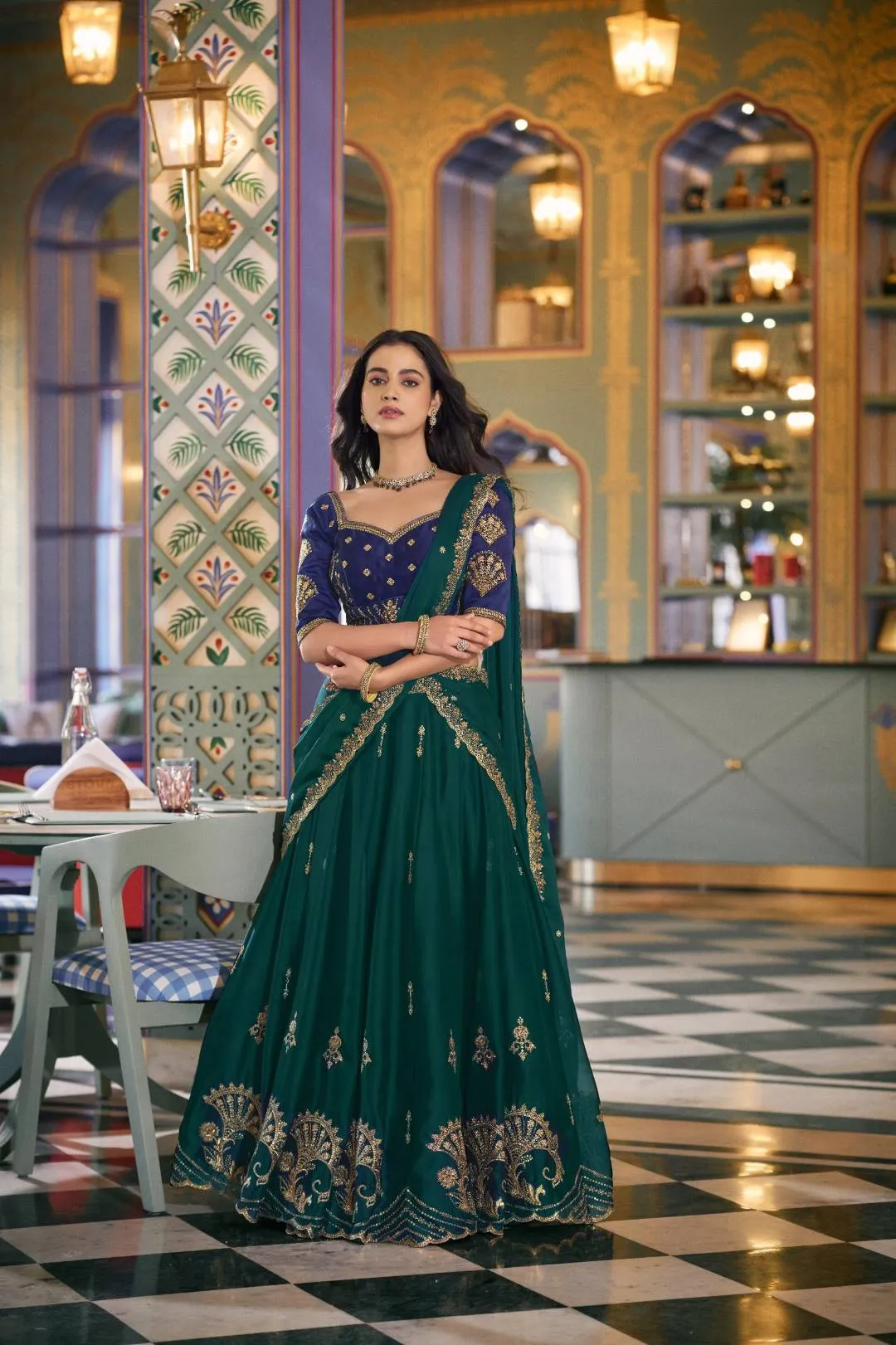 WMN 1351 Aafreen Rangoli Silk Embroidery Lehenga Choli Wholesale Surat
