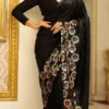 Tamanna 3459 Georgette Embroidery Party Wear Saree Wholesale Surat