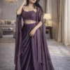 BDB 63 Crep Silk Embroidery Work Festive In Do Wessten Wholesale Surat