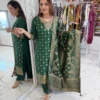 Yasu Green Bund Banarasi Weaving Readymade Dress Wholesale Surat