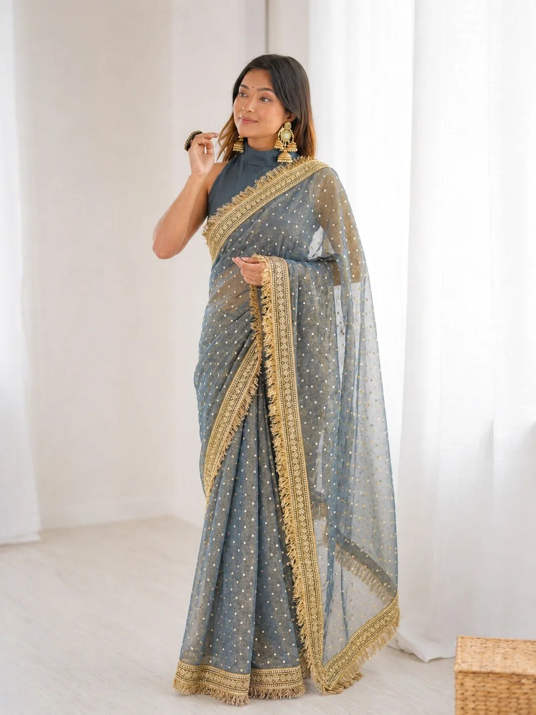 Kiara Lina Viscose Jaquard Butti Silk Festival Saree Wholesale Surat