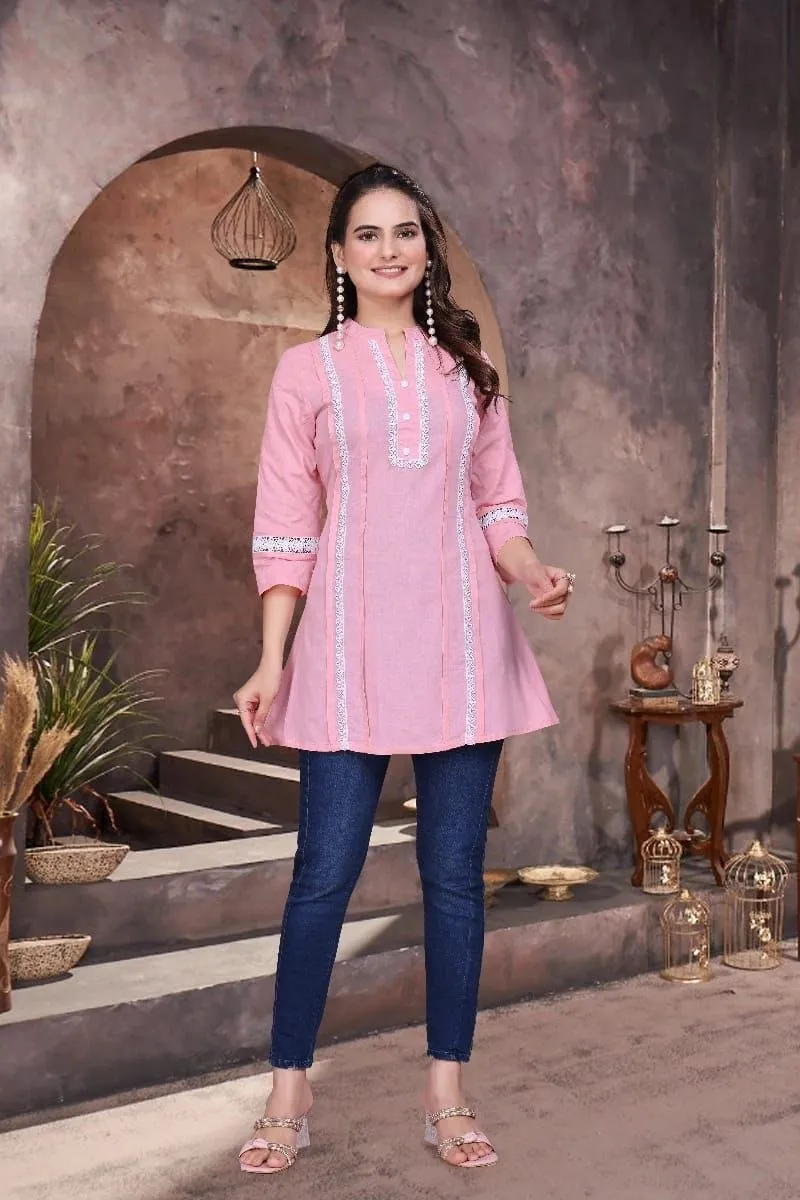 AEA 618 Cambric Cotton Printed Office Wear Top Western Wholesale Surat