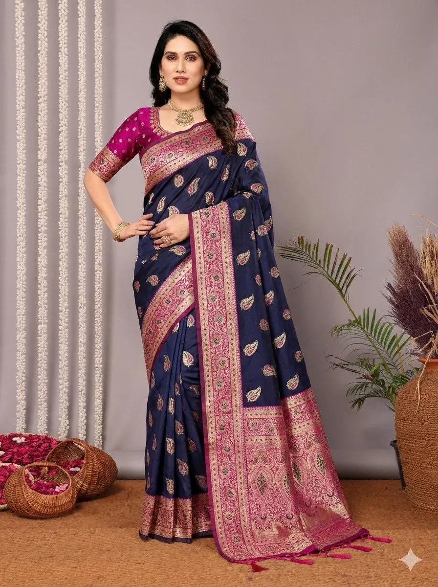 LFK 3003 Banarasi Silk Jacquard Work Wedding Saree Wholesale Surat