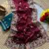 MHV Ayra Silk Embroidery Party & Festival Wear Saree Wholesale Surat