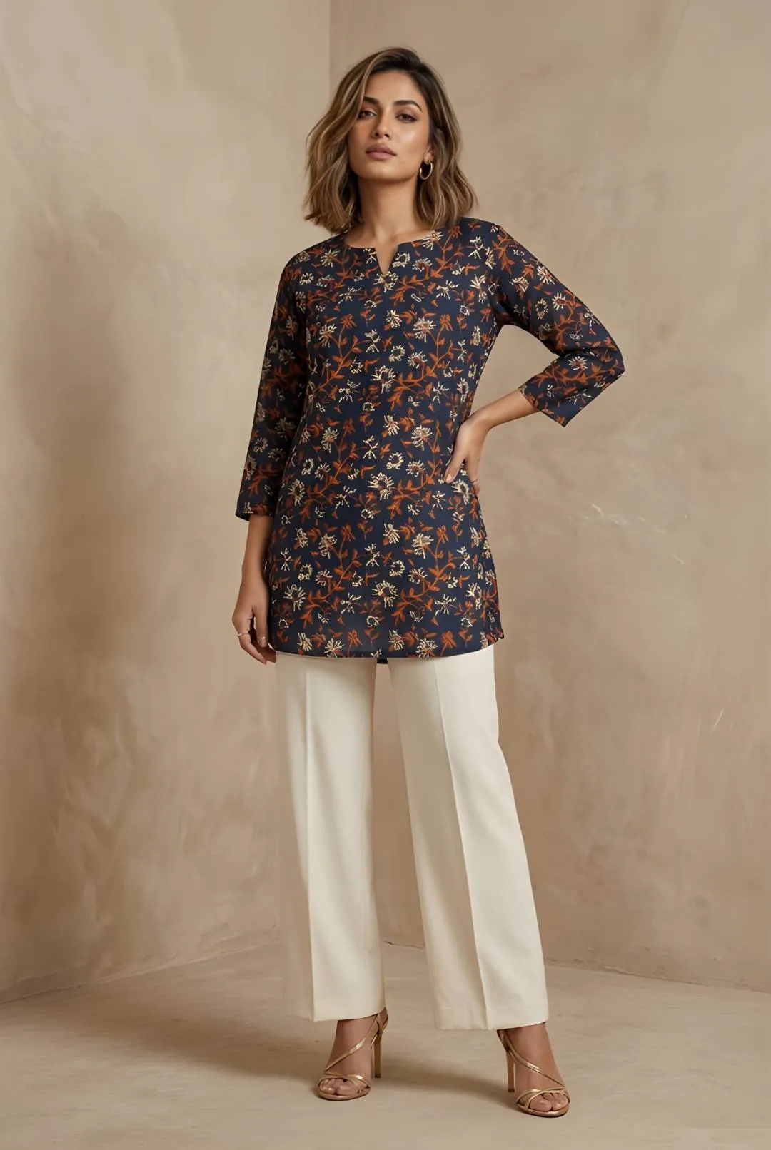Shiv 1007 Cotton Blend Print Short Kurti Wholesale Surat