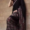 WMS Model Silk Tranding Ajarakh Printed Saree Wholesale Surat