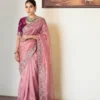 Kiara Herons Tissue Silk Embroidery Work Saree Wholesale Surat