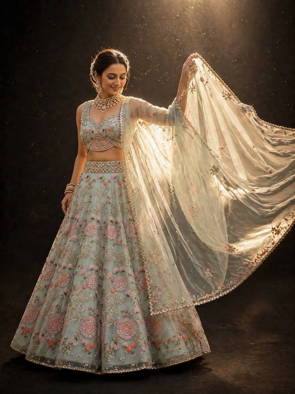 SBD 1614 Tabby Silk Embroidery Wedding Wear Lehenga Choli Wholesale Surat