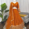 Deepika 395 Japan Satin Festival Thread Work Lehengha Choli Wholesale Surat
