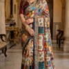 WMS Roman Silk Rajavadi Printed Festival Saree Wholesale Surat