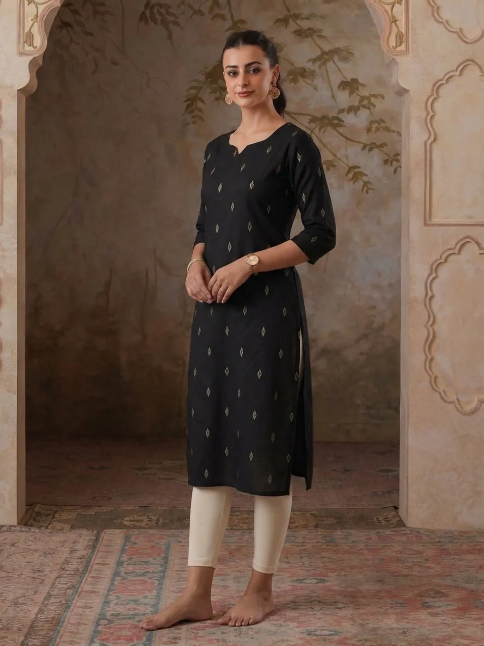 LFK 7028 Silk Weaving Jari Work Kurti Wholesale Surat