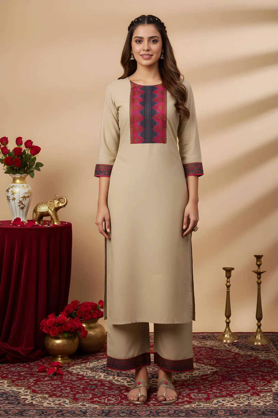 Shiv 502 Cotton Printed Kurti Pant Set Wholesale Online Surat