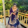 Deepika 398 Gorgette Thread Designer Wedding Wear Lehenga Choli Wholesale Surat