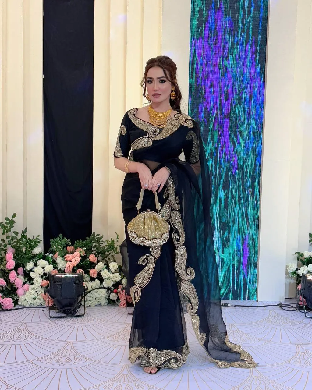 Kusum 842 Rangoli Silk Zari Embroidery Work Saree Wholesale Surat