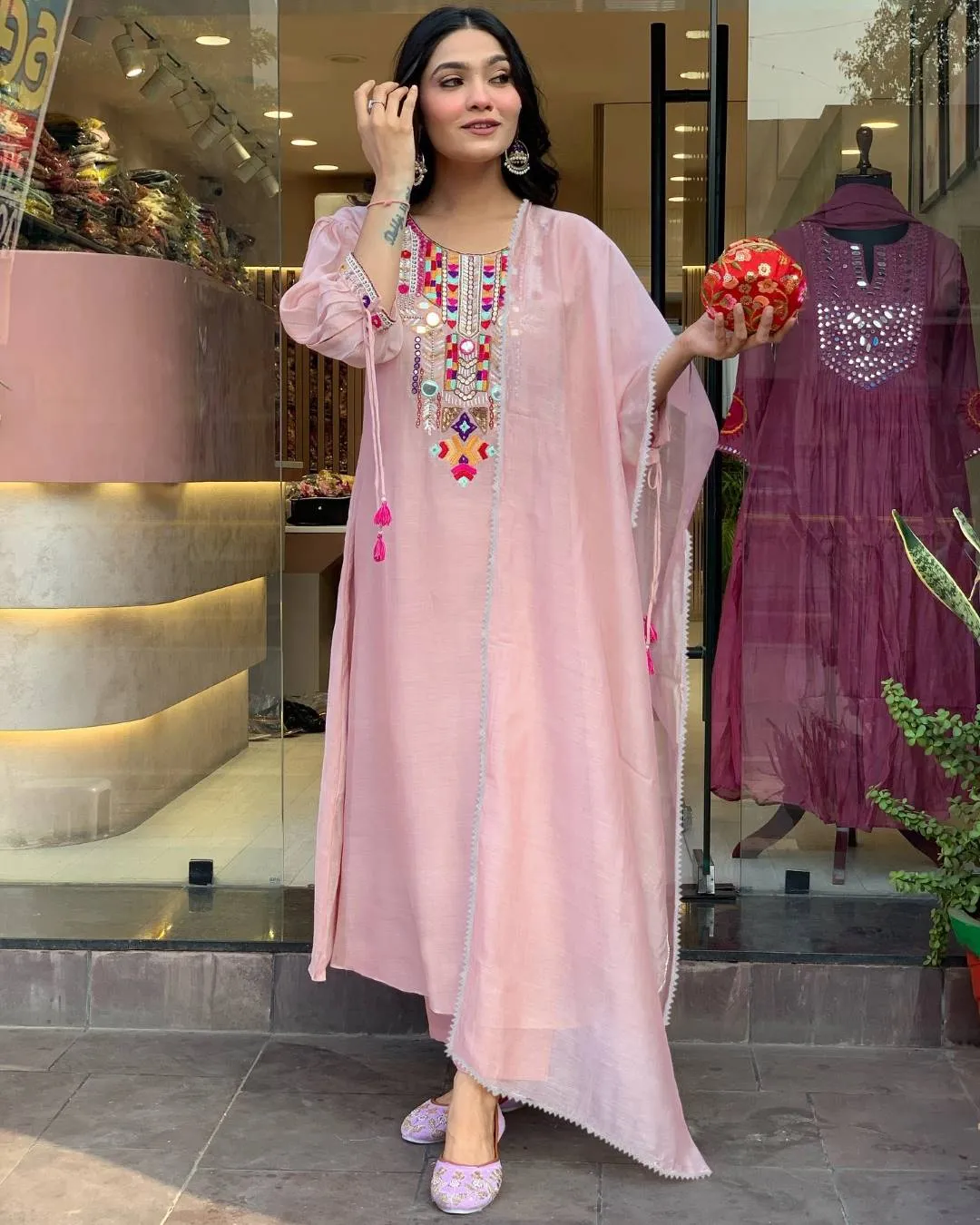 FFD Tesla Embroidery Work Festival Readymade Dress Wholesale Online Surat