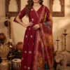 Shiv 6006 Roman Silk Embroidery Festival Gown Wholesale Surat