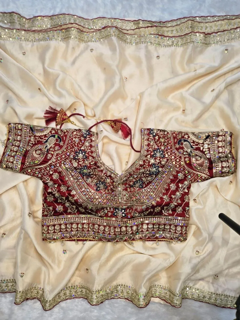 RC1 Rangoli Silk Embroidery Work Wedding Saree Wholesale Surat