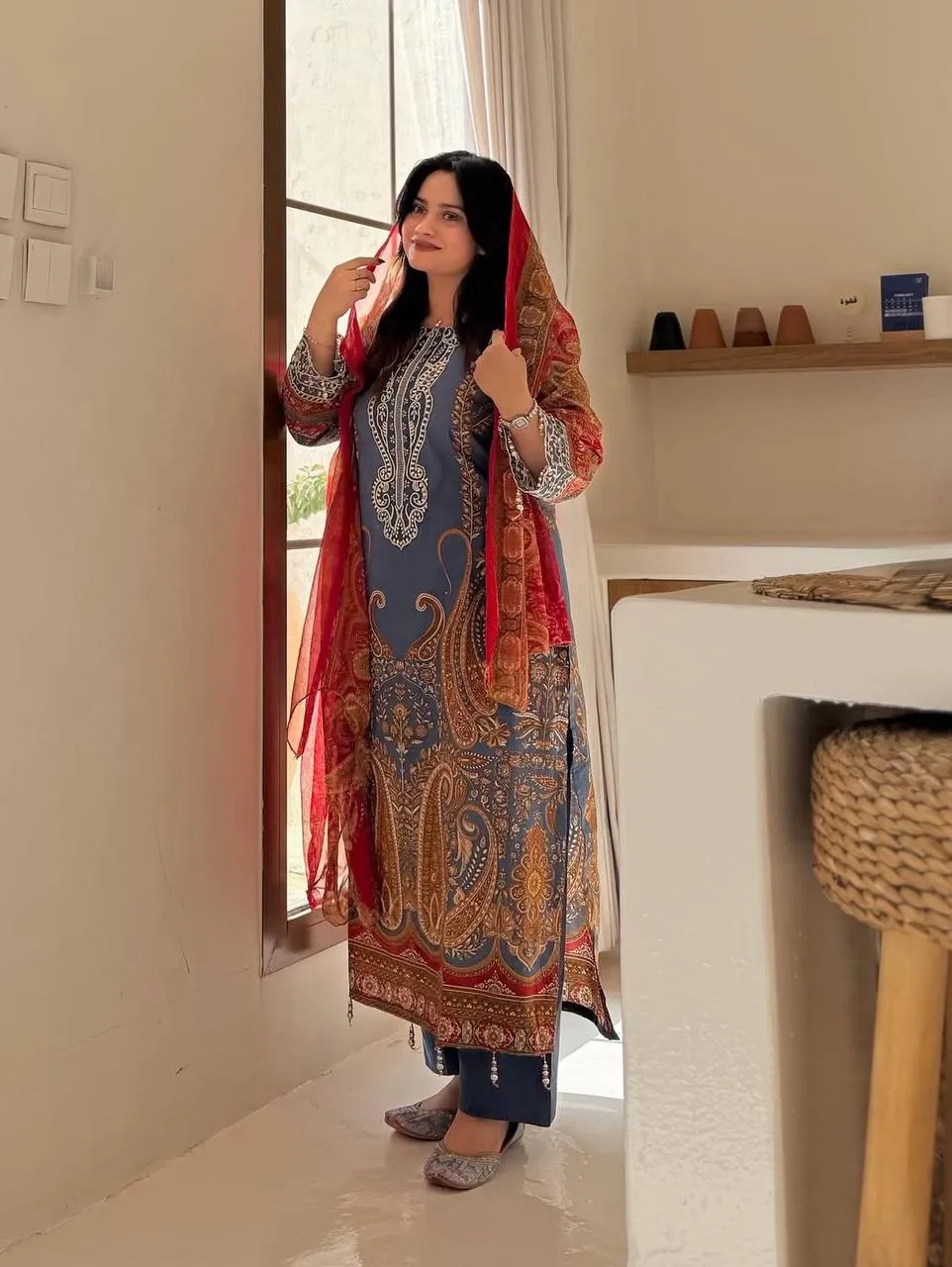 BV 467 Printed Chinon Fesrtival Readymade Dress Wholesale Surat