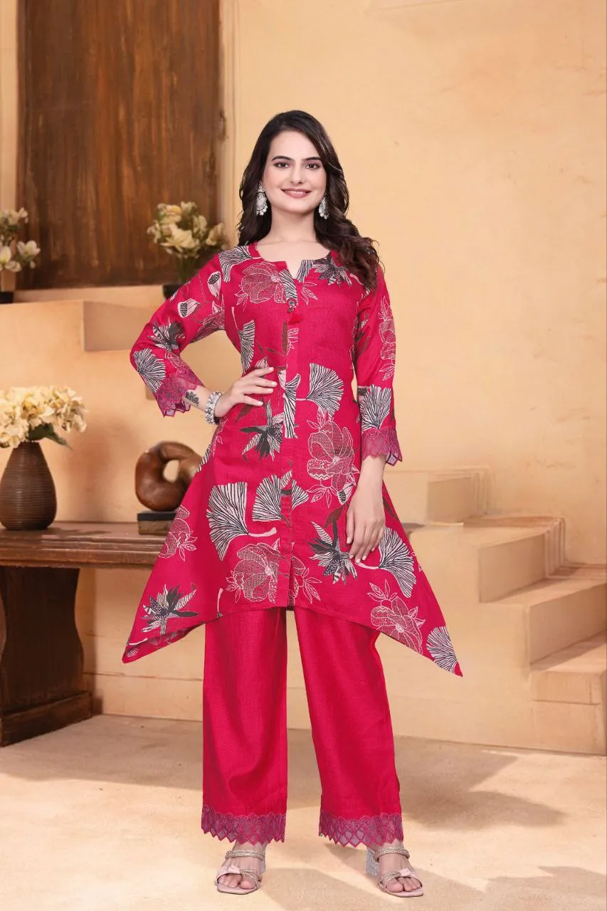AEA Vertican Printed Designer Co Ord Set Wholesale Surat