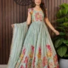 Pari Pure Silk Embroidery Work Festival Gown Wholesale Surat