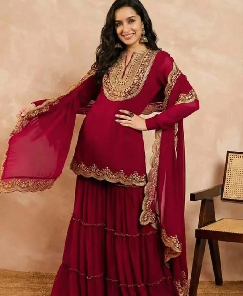 ATQ Zeba Gorejeet Embroidery Work Readymade Dress Wholesale Surat