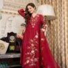 ATQ Zilmil Heavy Muslin Embroidery Festival Gown Set Wholesale Surat